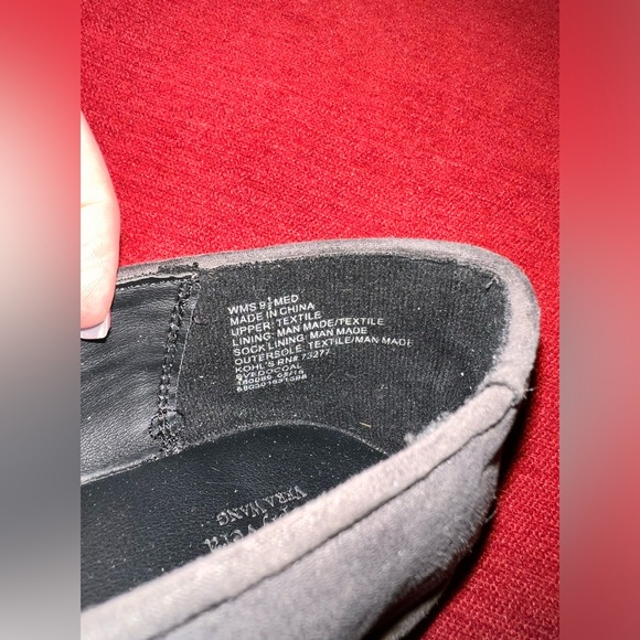 BLACK VERA WANG BALLET FLATS WITH RHINESTONES - Picture 5 of 5